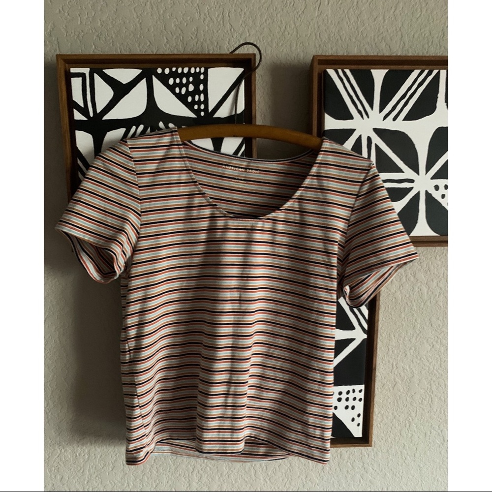 American Eagle Striped T-Shirt